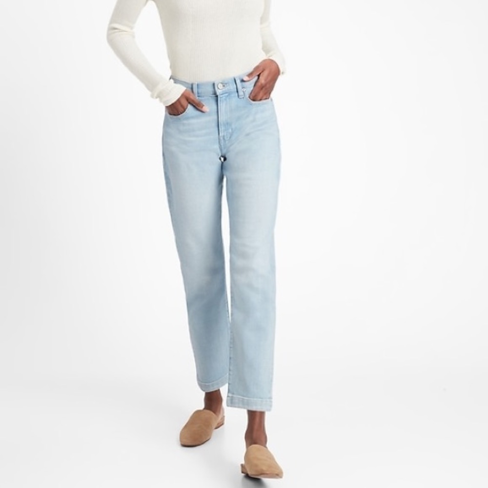 Acid wash straight leg Jean